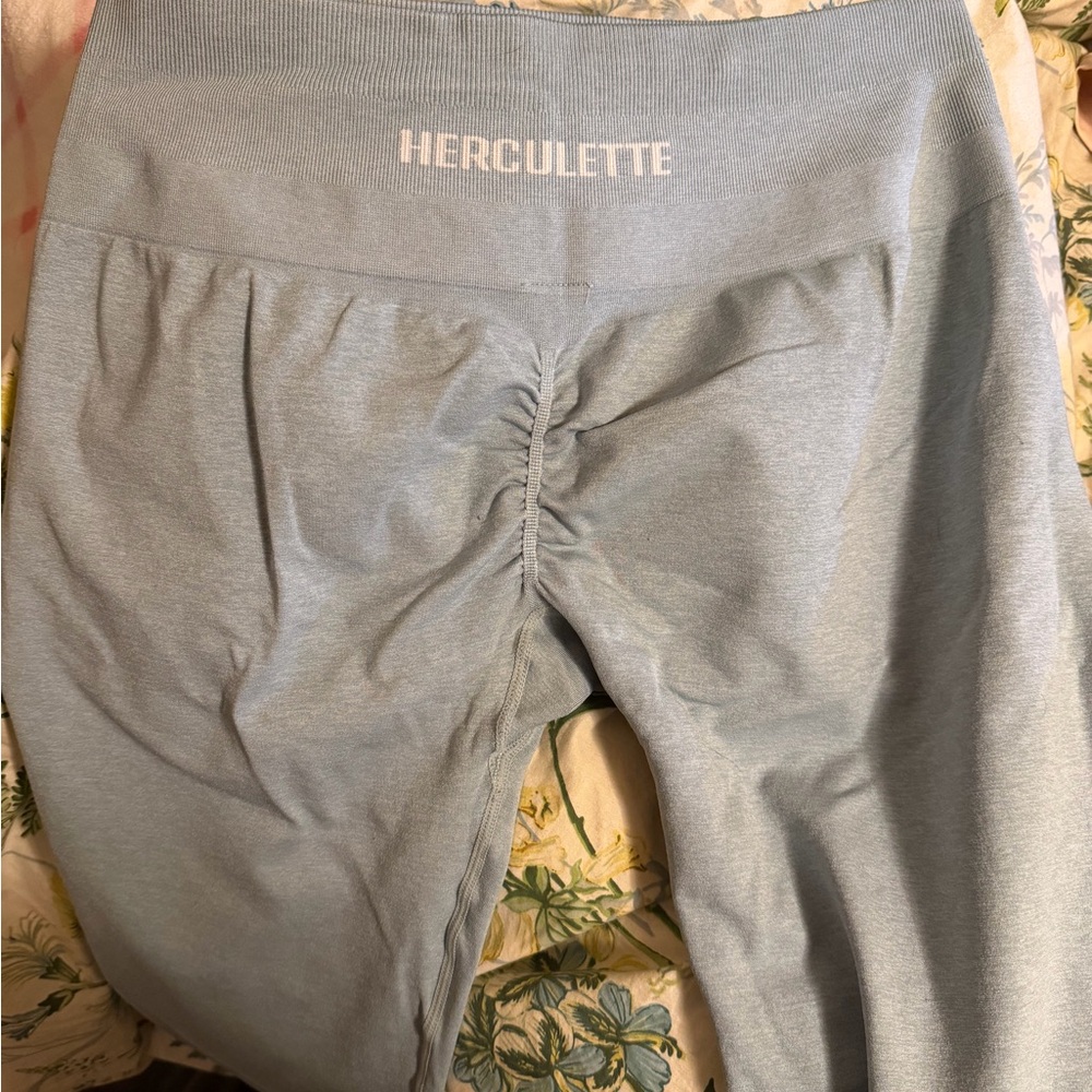 Herculette Light Blue Seamless Leggings